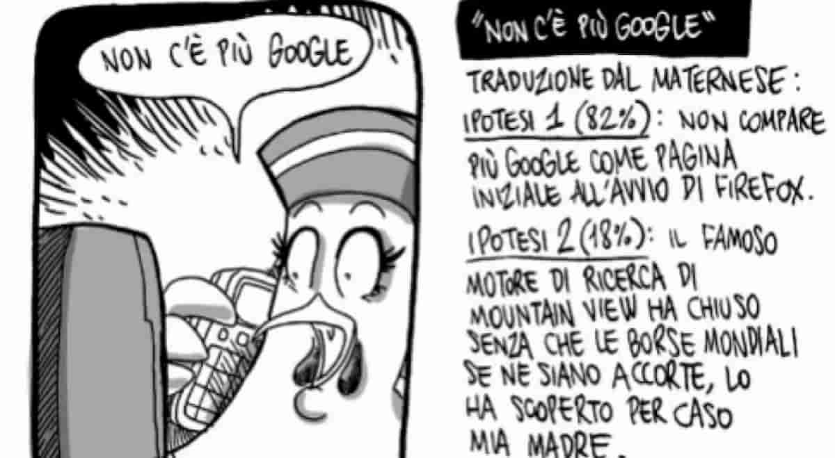 Zerocalcare e Google down: quando la mamma-Lady Cocca diceva al figlio "Non c'è più Google"