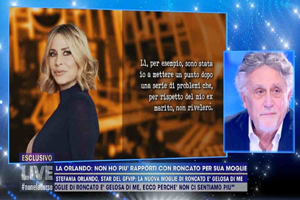 Live - Non è la d'Urso, Andrea Roncato parla della separazione con Stefania Orlando: "Aveva un altro"