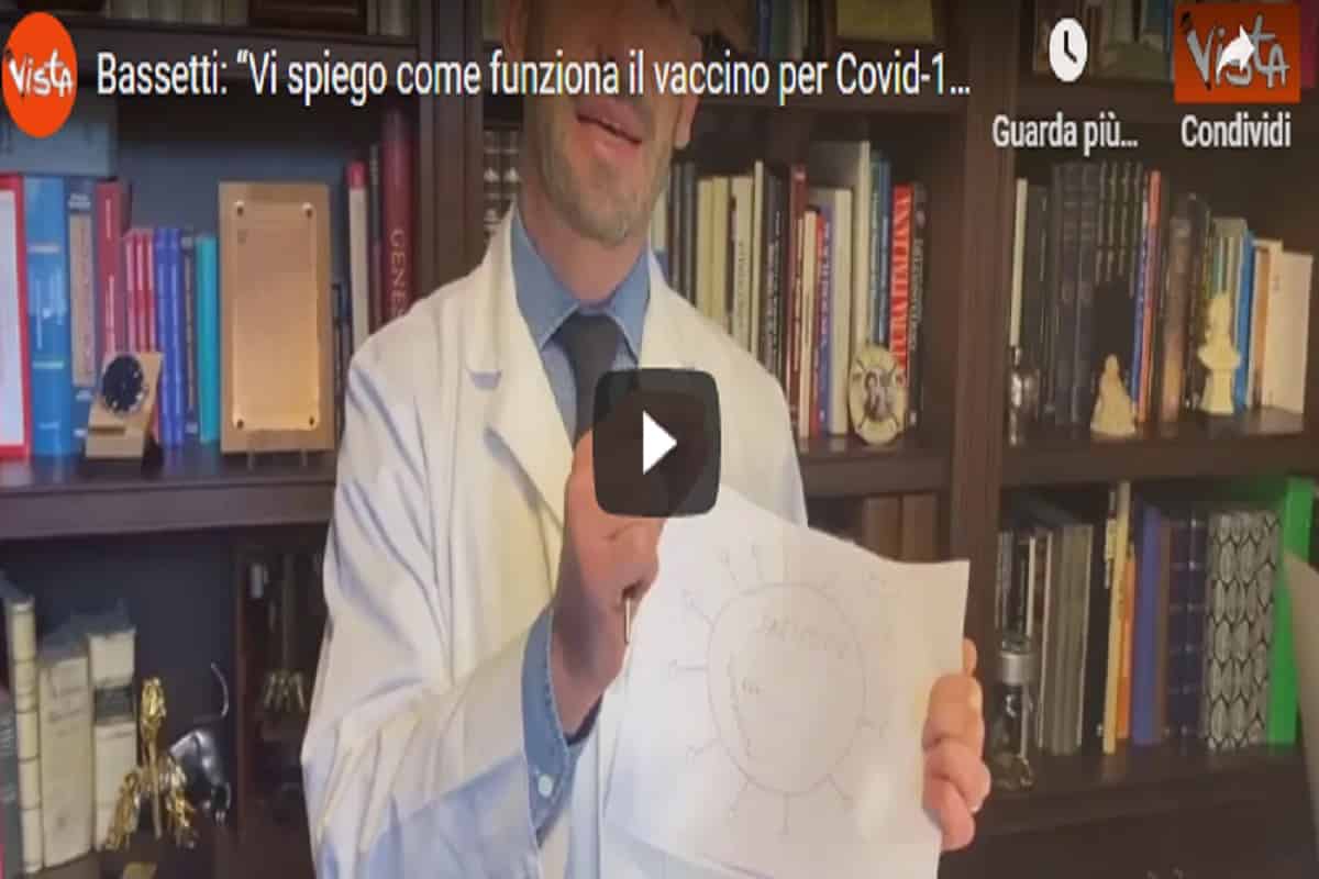 Vaccino anti-Covid, Bassetti: “Vi spiego perché è sicuro ed efficace”