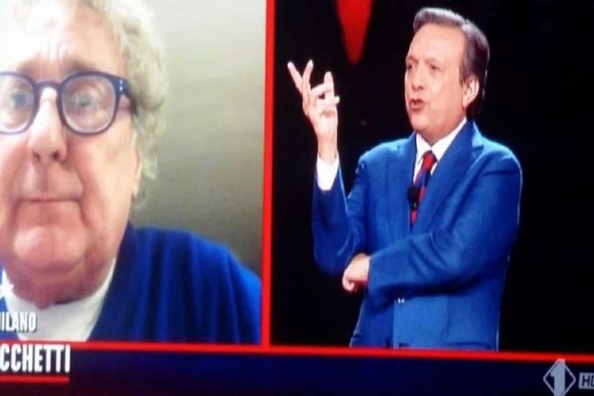 Tiki Taka, botta e risposta Iacchetti-Chiambretti in diretta: "Zaniolo? Parlate delle cag... di un ragazzino"