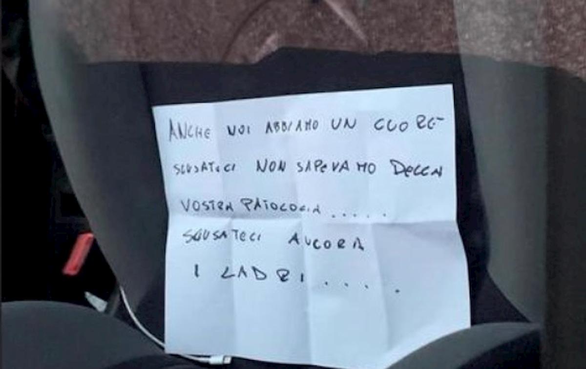 Ladri restituiscono a disabile l'auto rubata e lasciano bigliettino: "Anche noi abbiamo cuore" FOTO