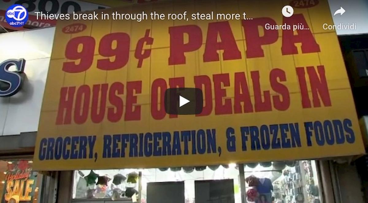 New York, ladri in un negozio del Bronx: furto Mission Impossibile VIDEO YOUTUBE
