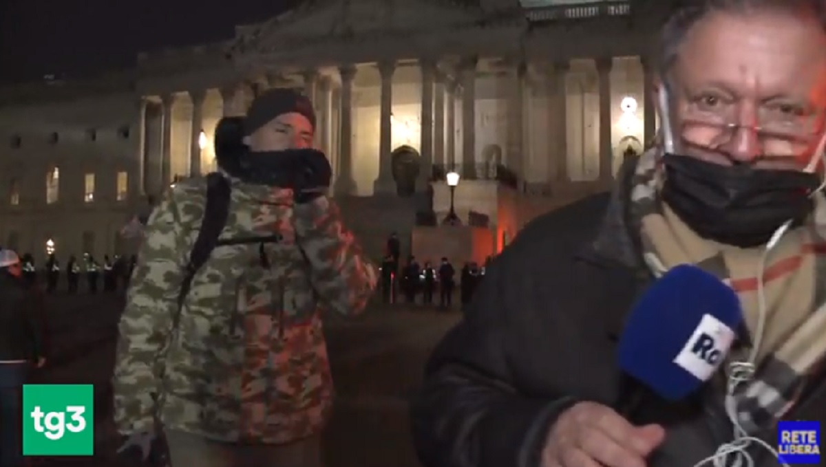 Antonio Di Bella, giornalista Rai cacciato in diretta da un sostenitore di Trump VIDEO