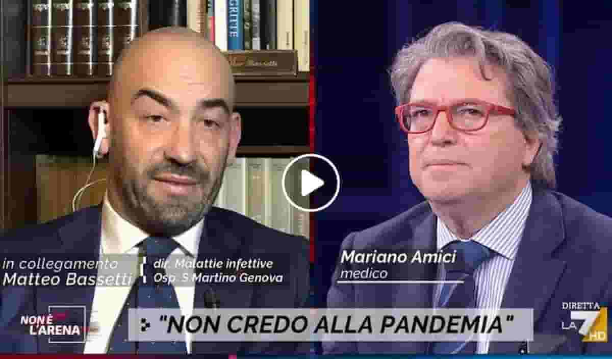 Matteo Bassetti, minacce dai No Vax dopo la lite con il dottor Amici a Non è l'Arena: virologo sotto vigilanza