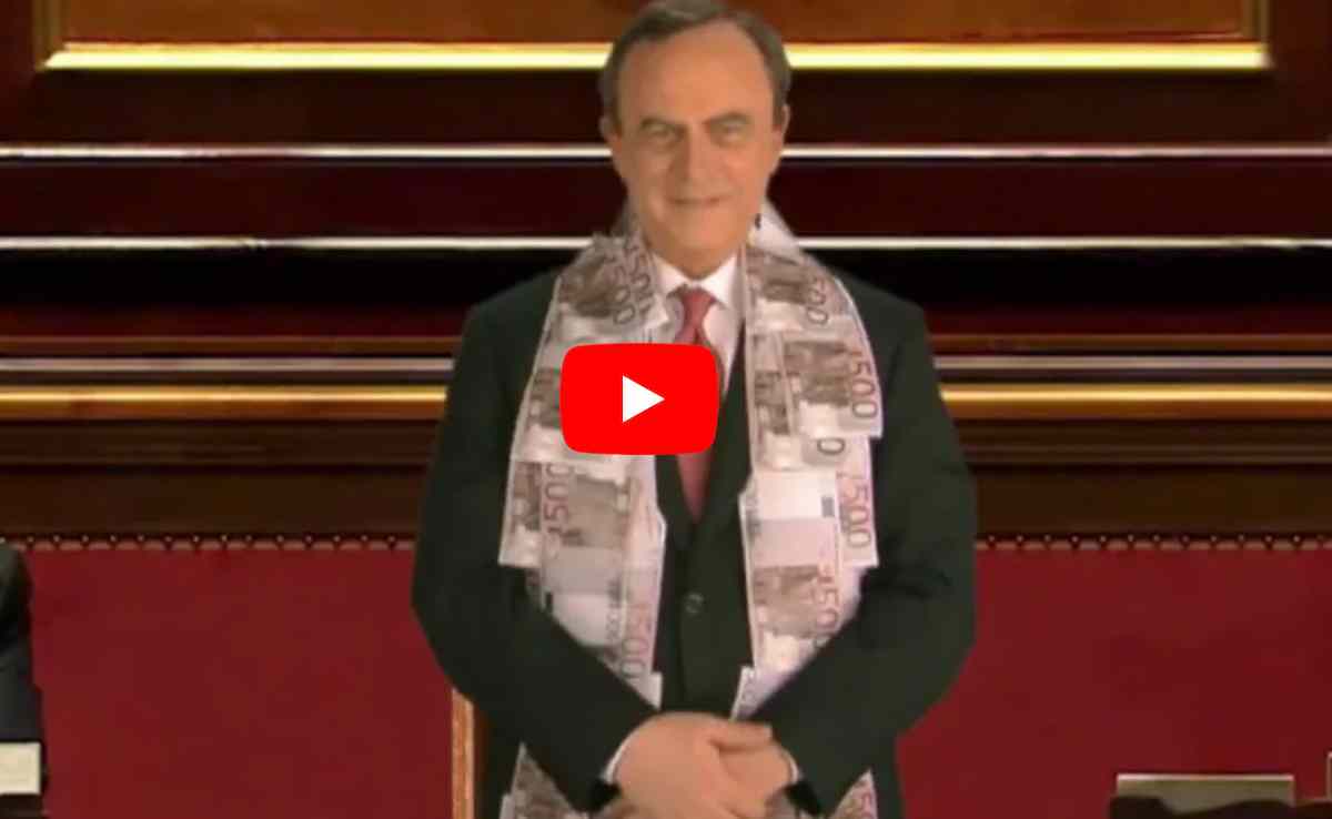Fratelli di Crozza, Draghi e la messa cantata in Parlamento: "Dal vangelo contro Matteo" VIDEO