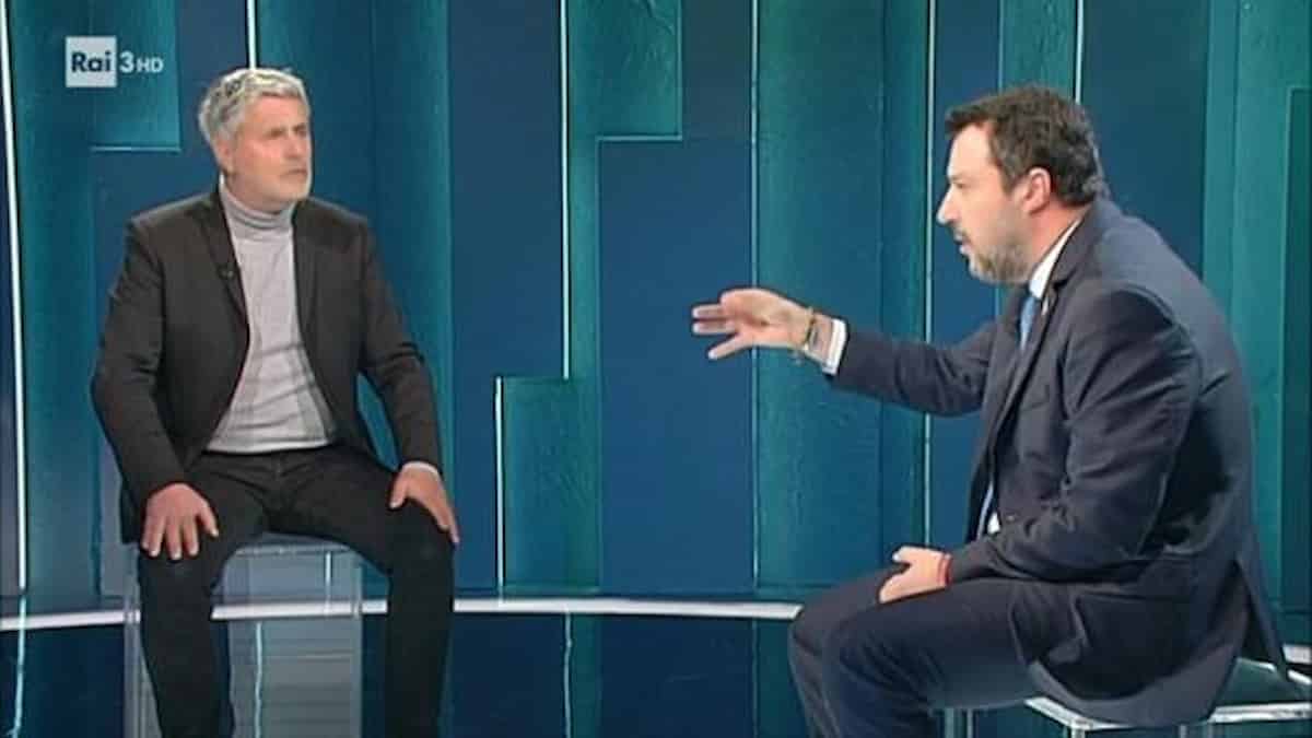 Enrico Lucci, scontro con Salvini a Carta Bianca: "O' voi capì che la sera la gente va in giro?"