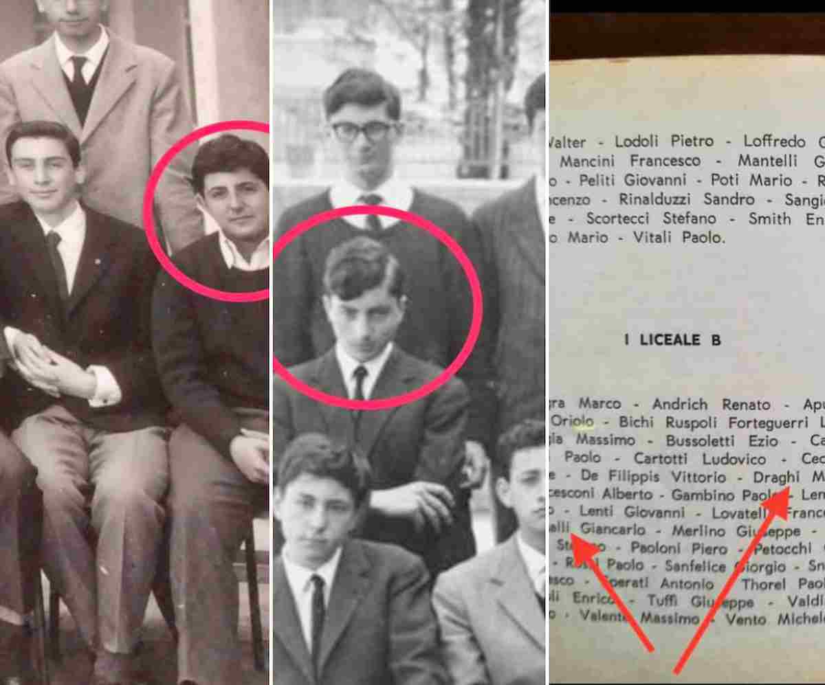 Mario Draghi, Giancarlo Magalli pubblica le foto d'epoca con l'ex compagno di scuola: "Temo gli facciano lo sgambetto"