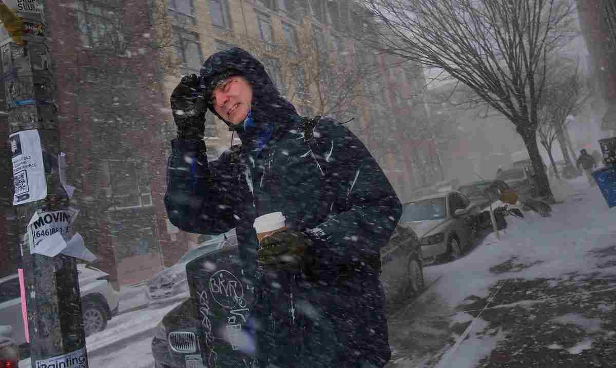 Nevicata new york, foto ansa