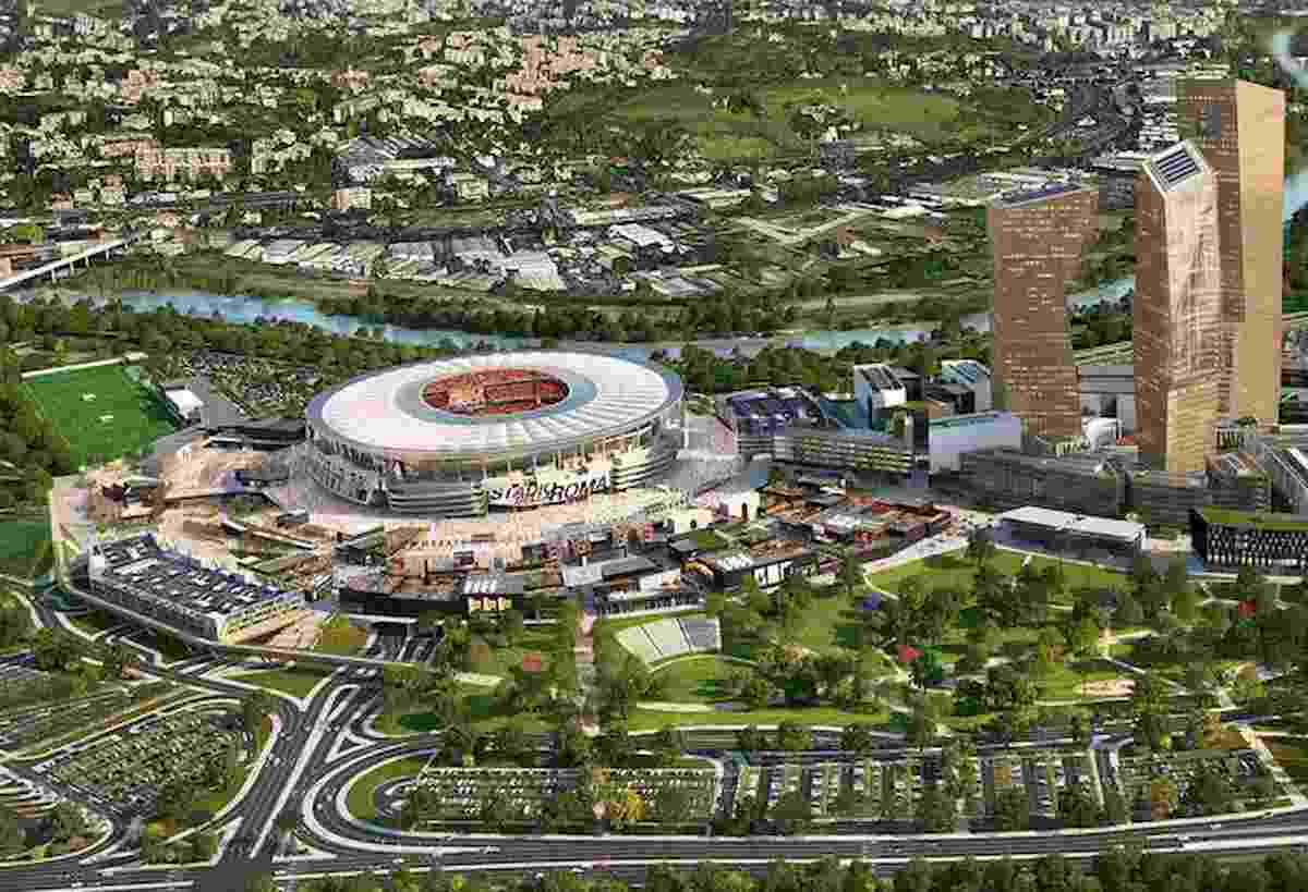 Roma, lo stadio di Tor di Valle foto ansa