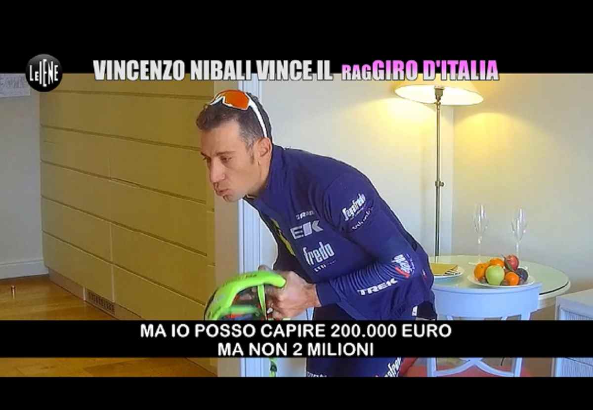 Vincenzo Nibali, lo scherzo a Le Iene