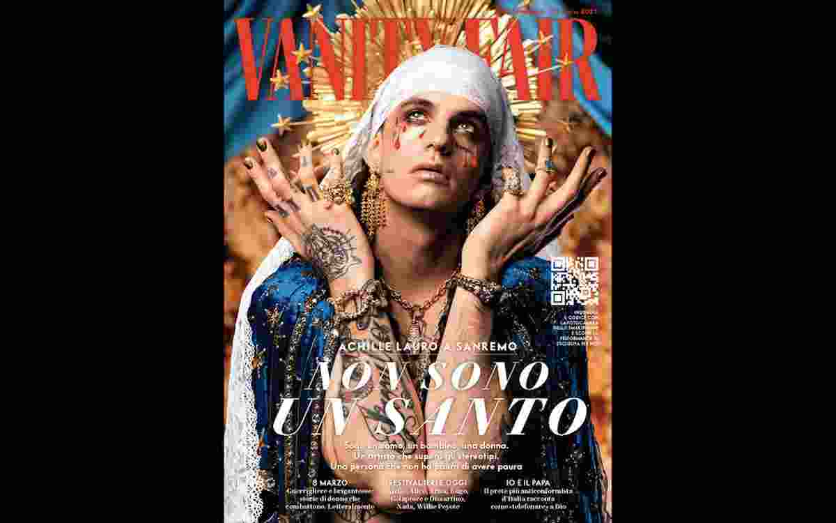 Achille Lauro in copertina su Vanity Fair: "Mi accuseranno di blasfemia ma santi e Madonne fanno parte me" FOTO
