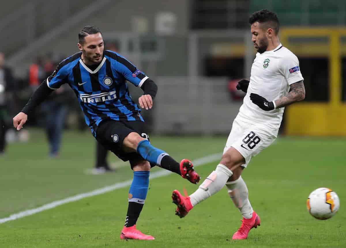 Danilo D'Ambrosio positivo al Covid