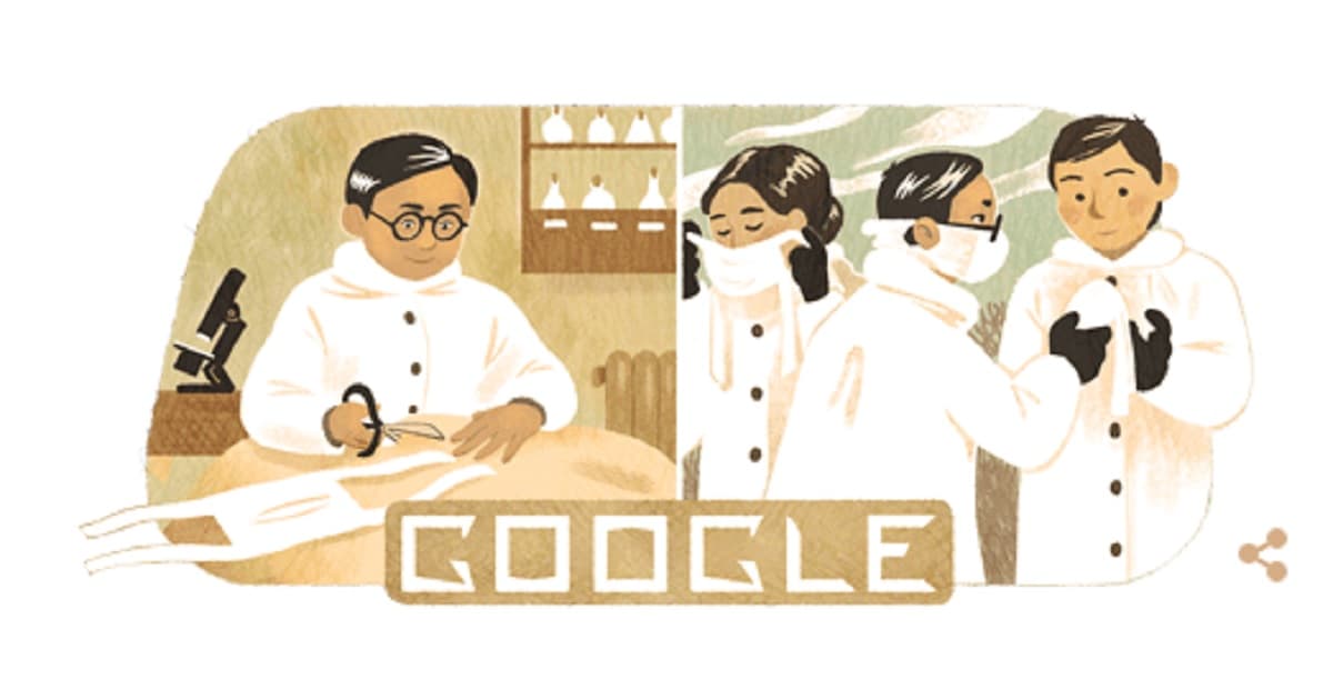 Doodle di Google celebra Wu Lien-teh: chi è l'inventore delle mascherine chirurgiche