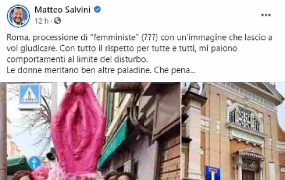 Processione con la Madonna vagina a Roma: le femministe in piazza Sempione contro il parroco