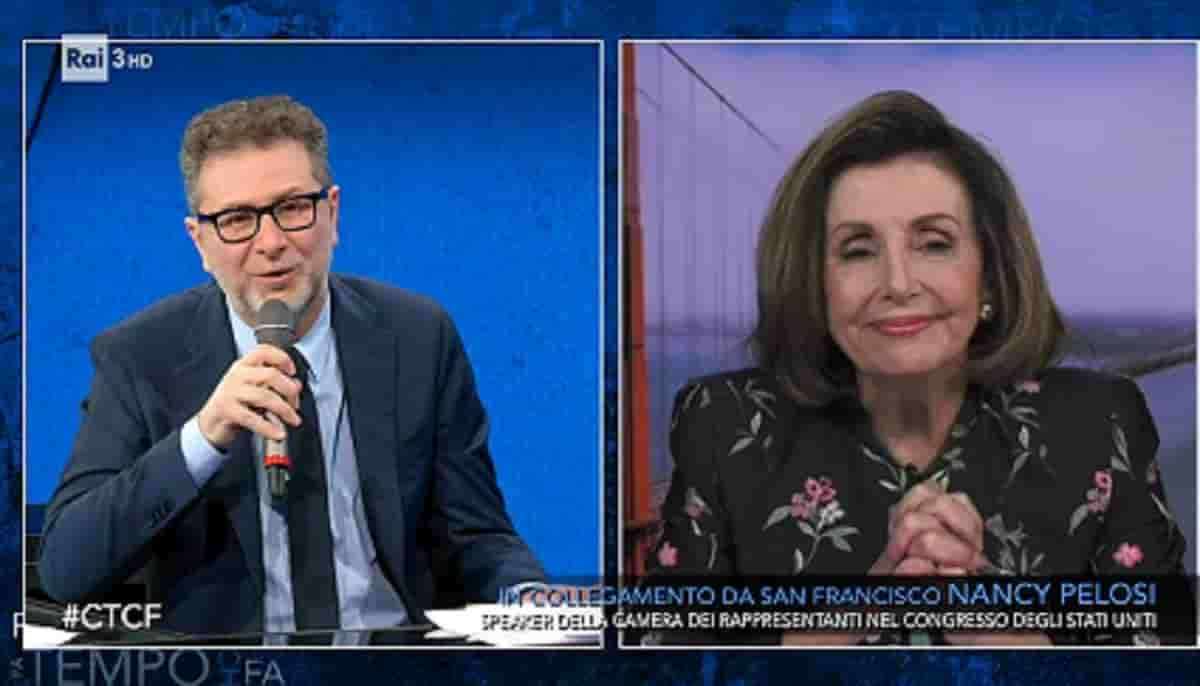 Nancy Pelosi da Fabio Fazio: "Biden ha detto che Putin è un killer? Perché lo è" VIDEO