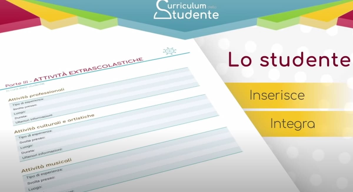 Curriculum dello studente 2021: cos'è, dove si compila, a cosa serve VIDEO