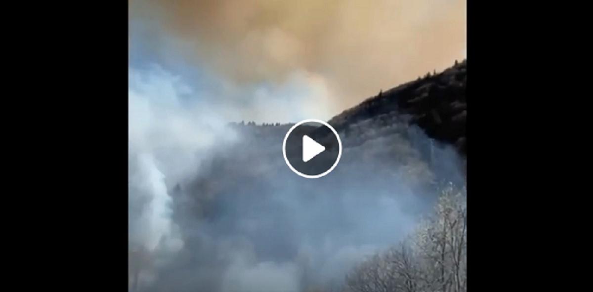 incendio in val cannobina