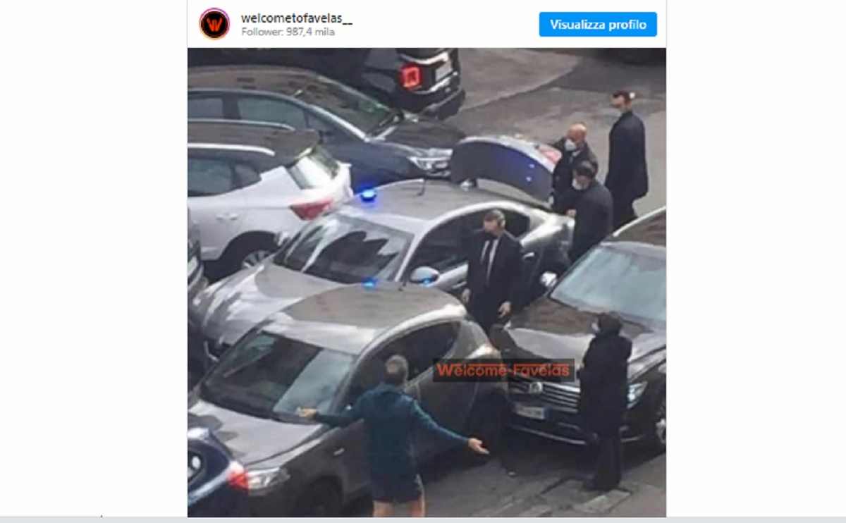 incidente mario draghi, la foto