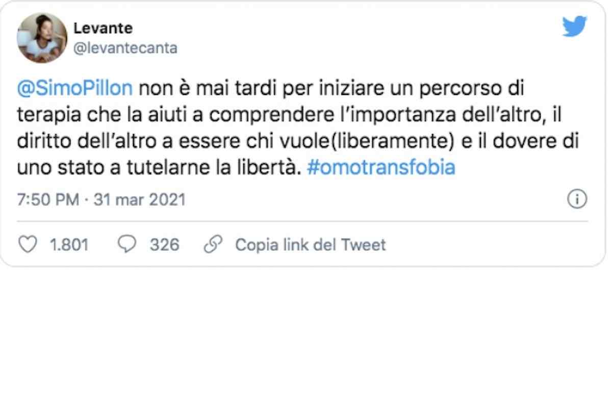 levante contro Pillon della Lega