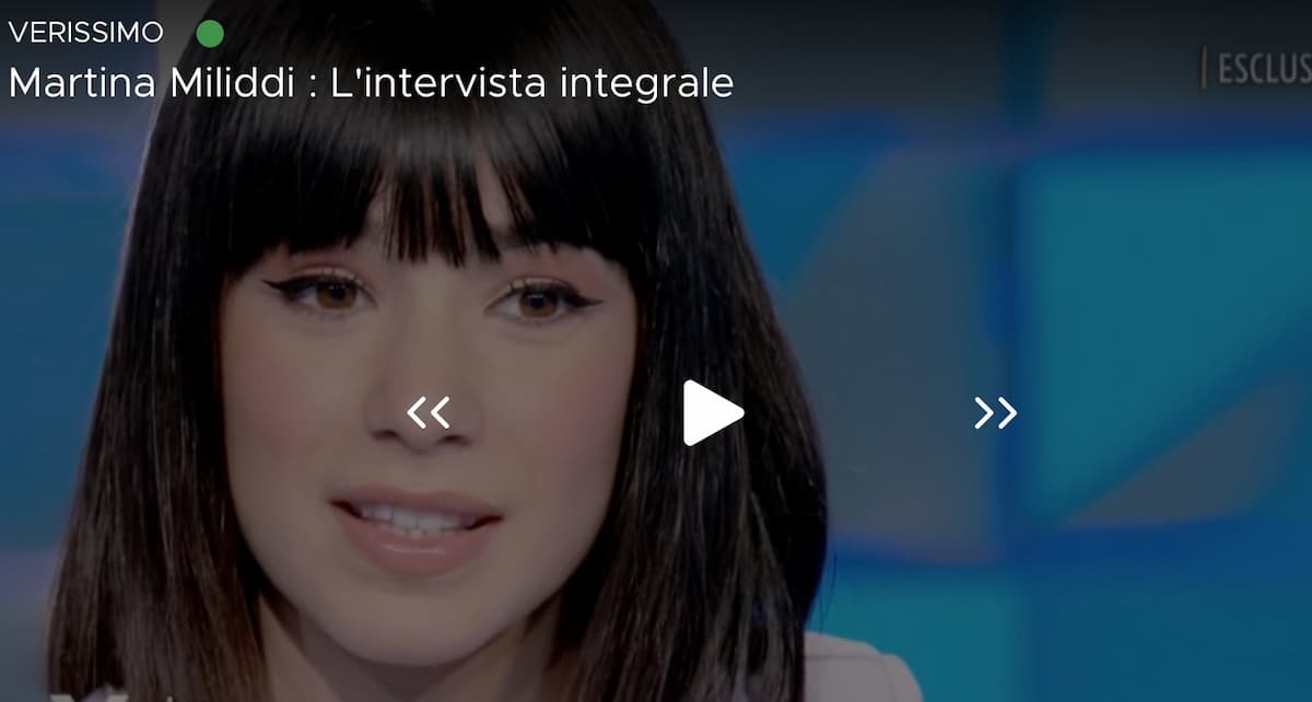 Martina Miliddi a Verissimo, tra Aka7even e Raffaele, il padre morto e il rapporto difficile con la madre