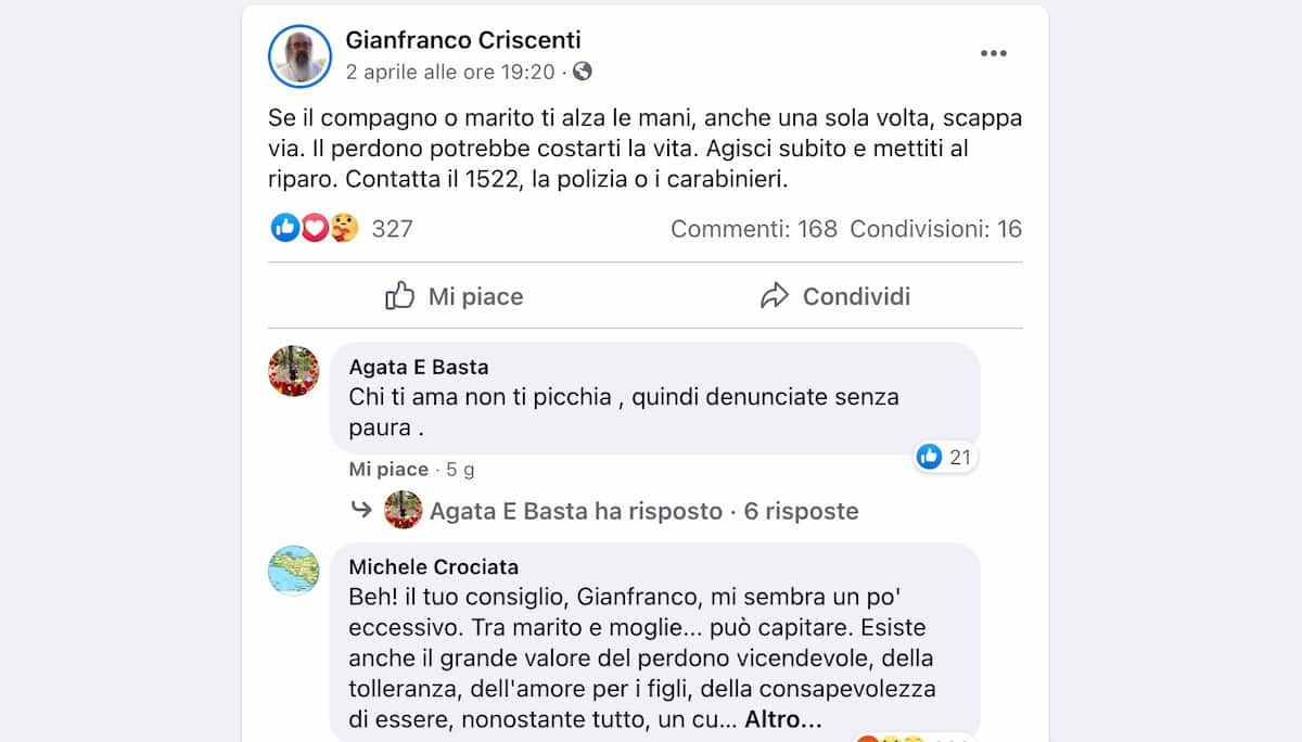 Monsignor Crociata: "Il marito alza le mani sulla moglie? Può capitare"