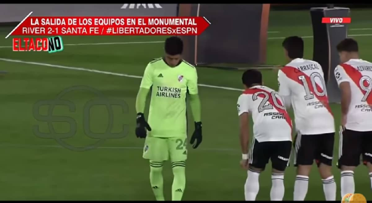 River Plate gioca e vince in Libertadores senza portiere e senza panchinari a causa del Covid VIDEO