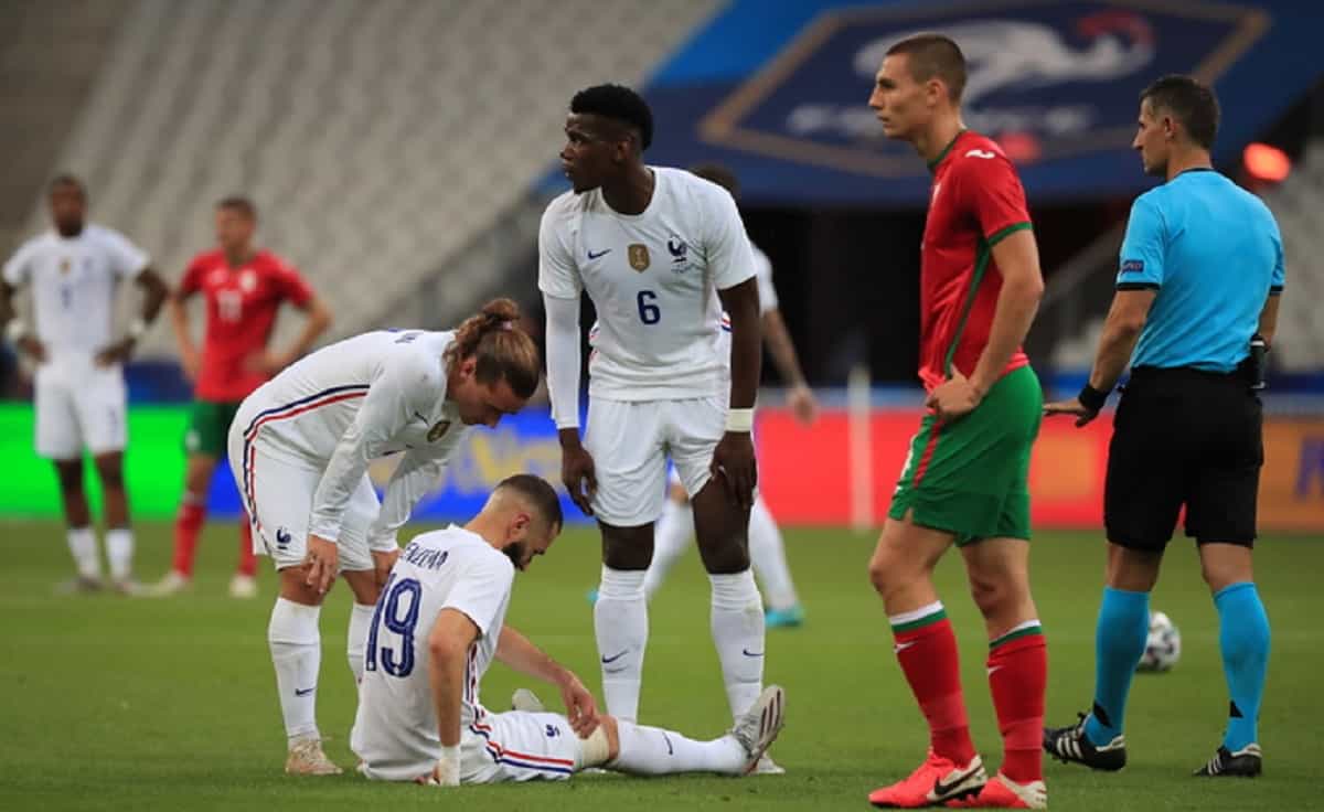Euro 2020, Benzema infortunato alla coscia in amichevole: a rischio per Francia-Germania