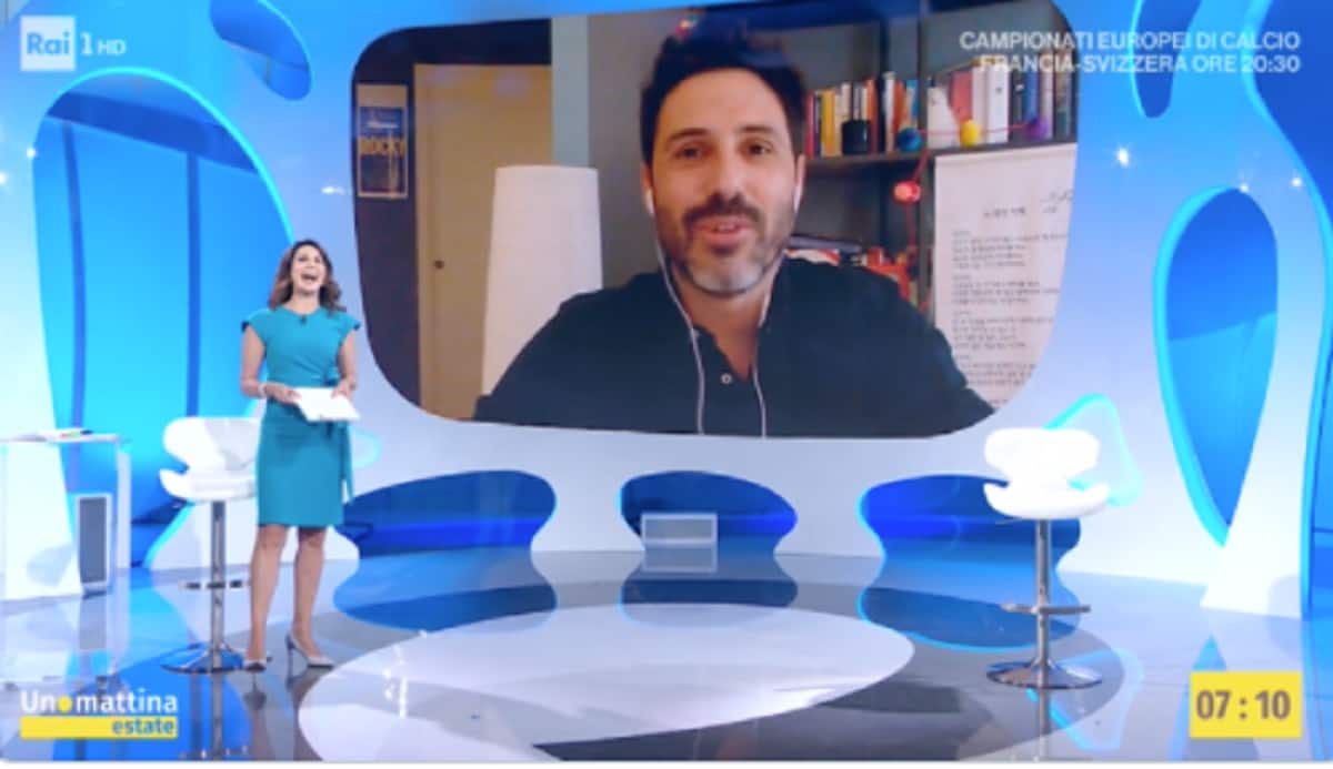 Giammarco Sicuro positivo al Covid, in collegamento da casa per Uno Mattina Estate