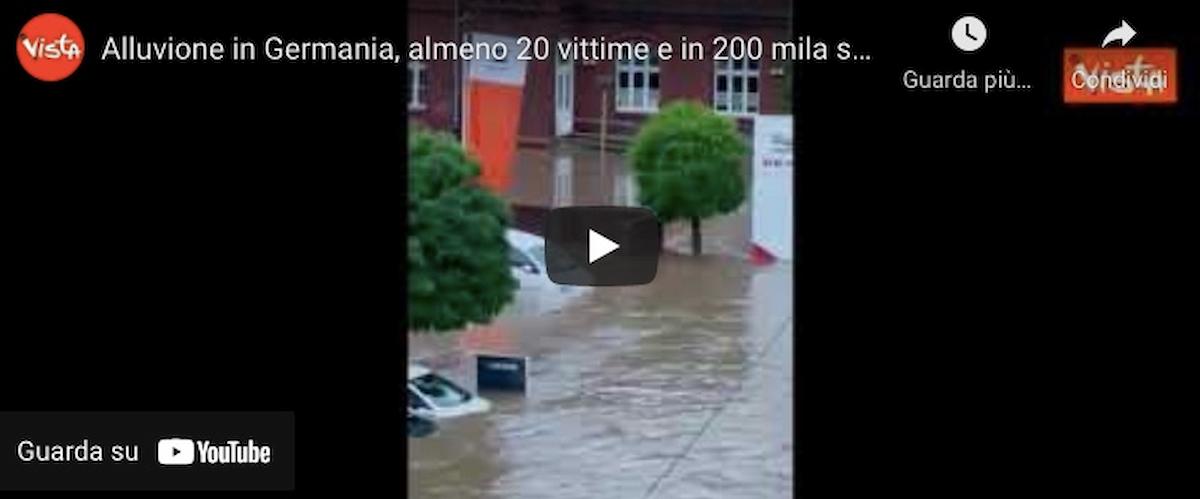 Alluvioni e maltempo in Germania, 42 morti tra Renania e Vestfalia VIDEO