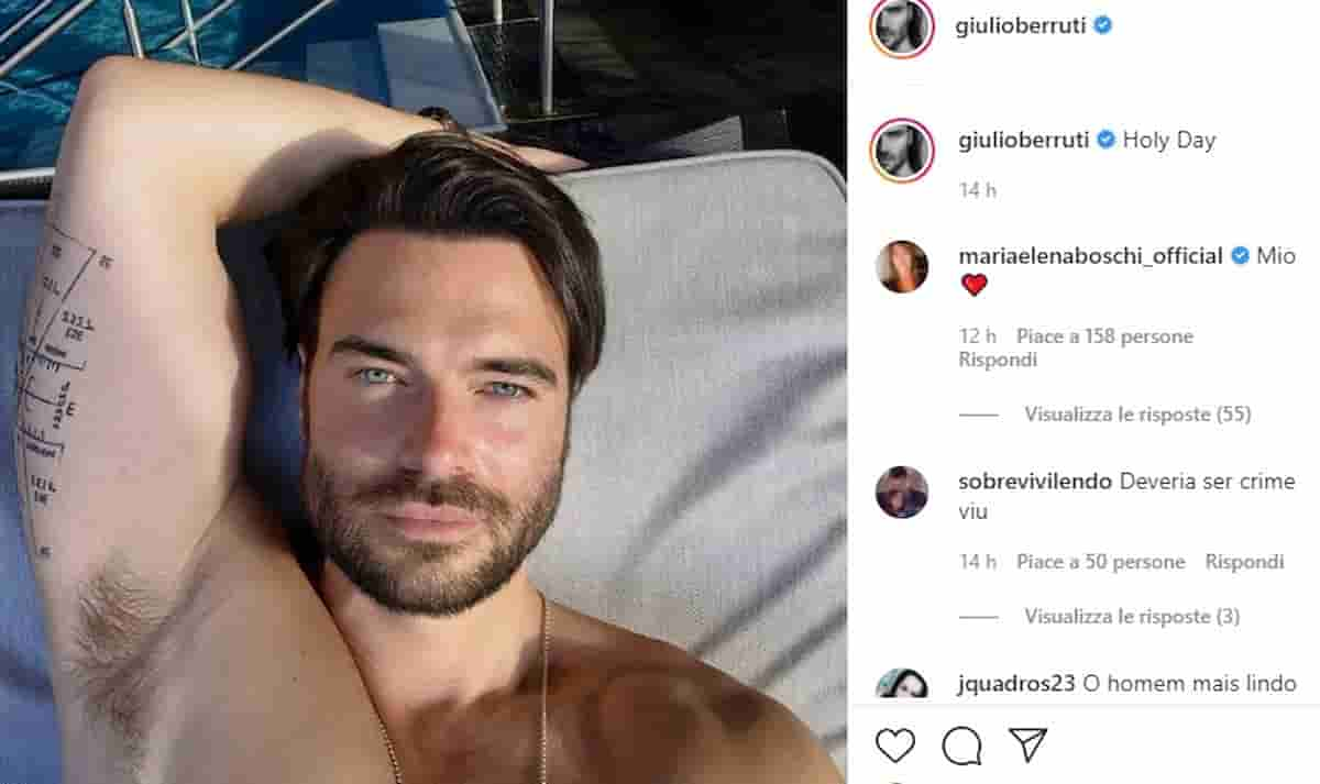 Maria Elena Boschi e la foto di Giulio Berruti: commento col cuore dopo le effusioni in barca