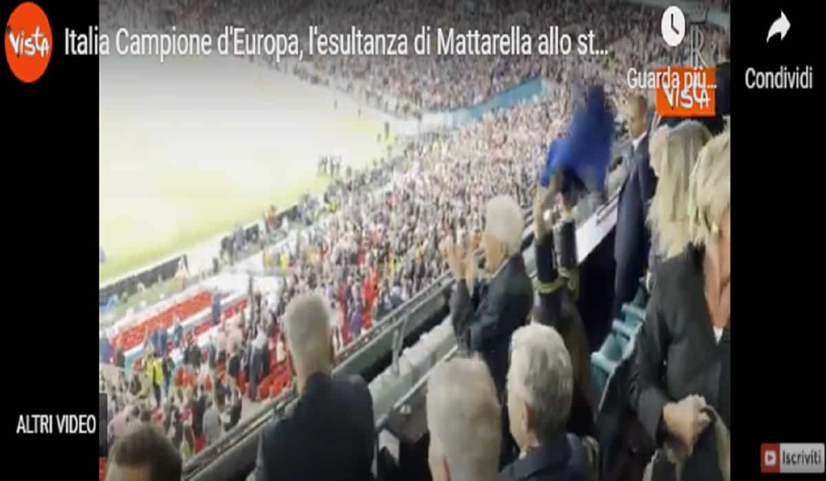 Italia-Inghilterra, Sergio Mattarella soffre e poi esulta in tribuna. Sui social il paragone con Pertini VIDEO