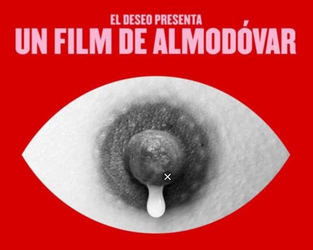 Almodovar, la locandina del film Madres Paralelas censurata su Instagram per il capezzolo