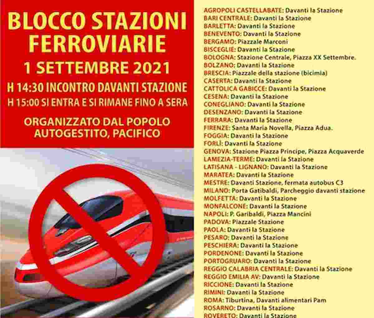 No Green Pass bloccano stazioni treni dal 1 settembre: "Se non ci fanno salire, non parte nessuno"