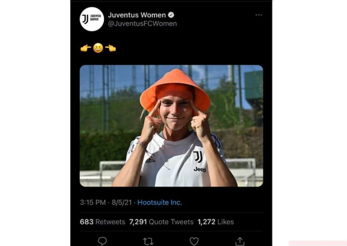 juventus women foto razzista