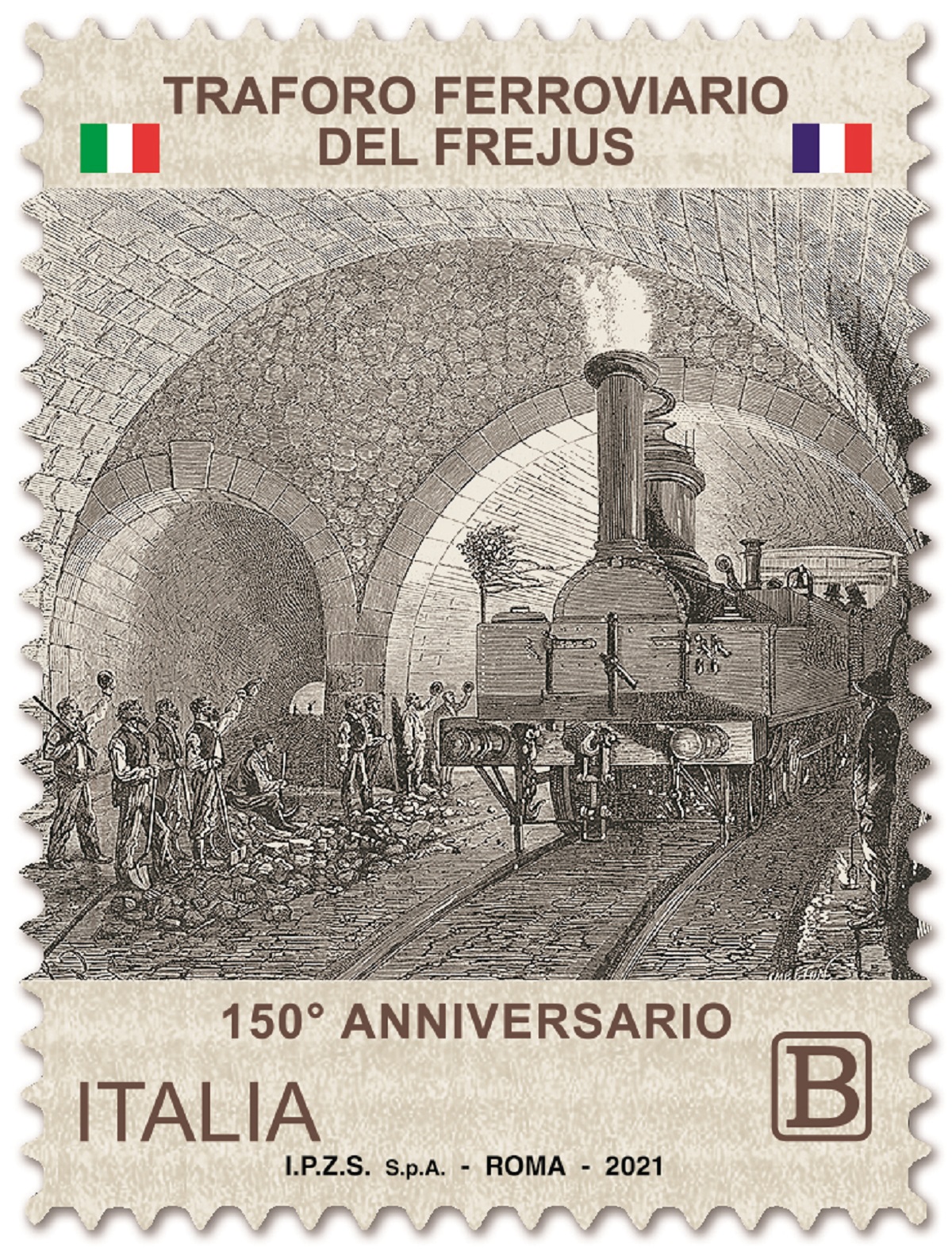 Poste Italiane emette un francobollo dedicato al Traforo Ferroviario del Frejus