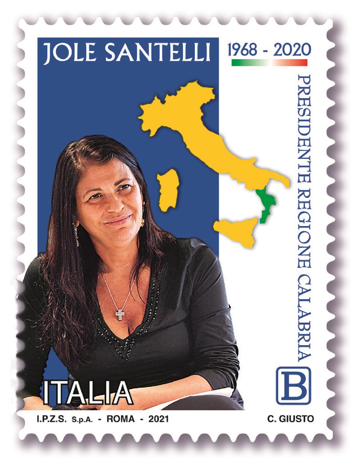 Poste Italiane, il francobollo dedicato a Jole Santelli per la serie tematica Il Senso Civico