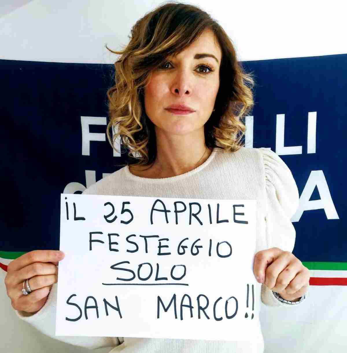 rachele mussolini, foto 25 aprile