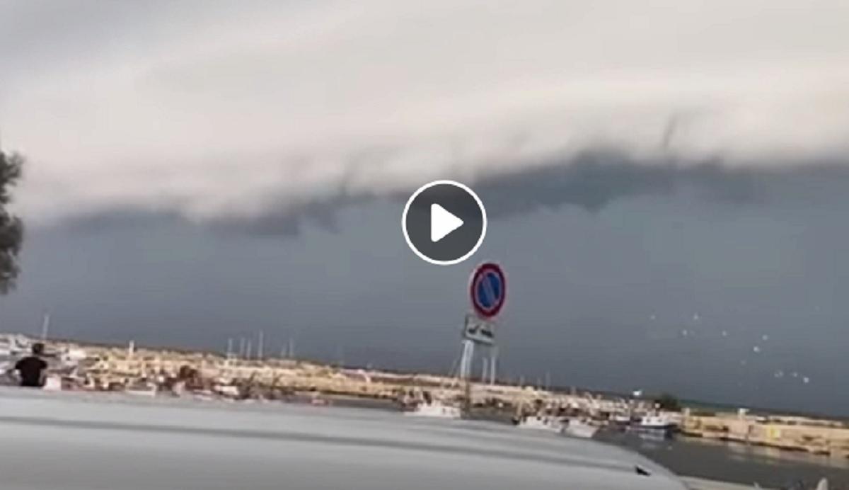 maltempo sicilia, shelf cloud