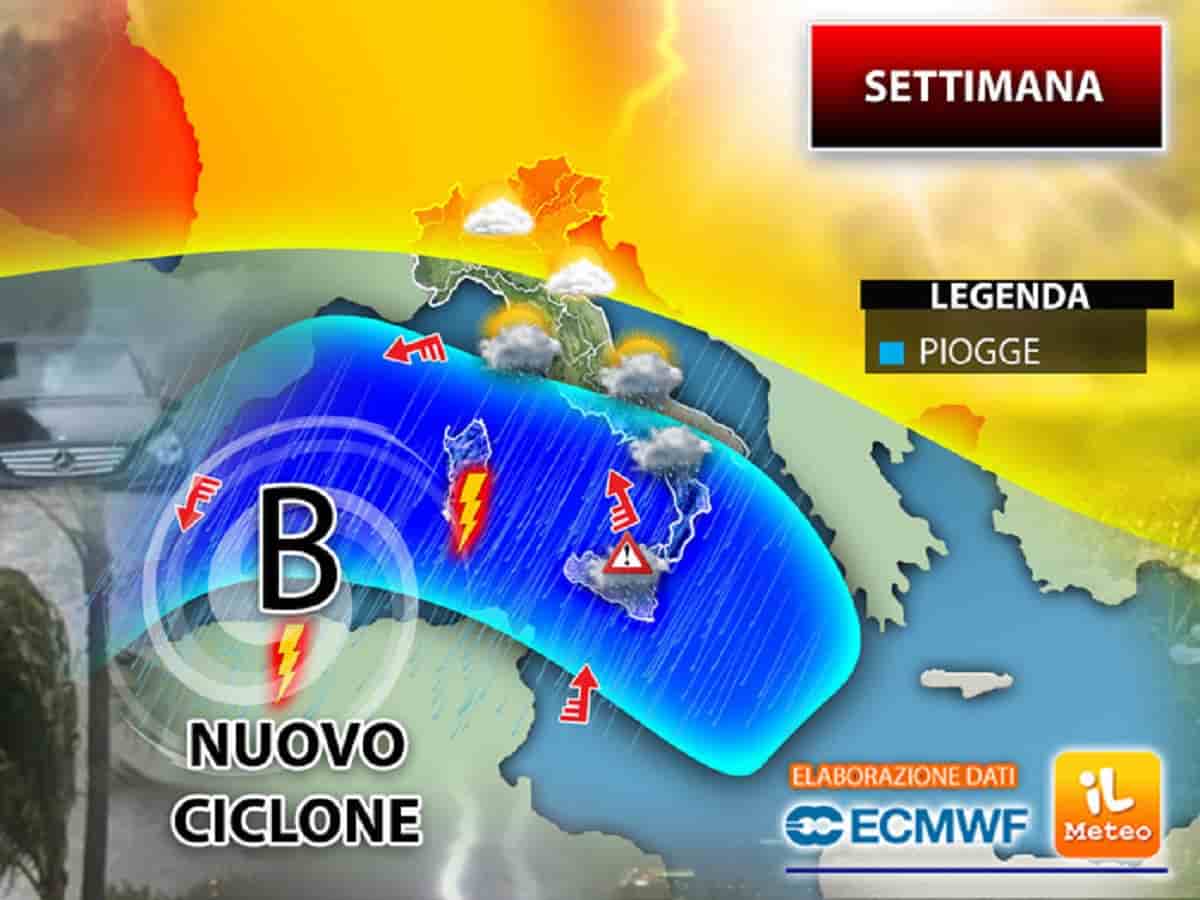Meteo, le previsioni della settimana: arriva il maltempo, addio estate di San Martino