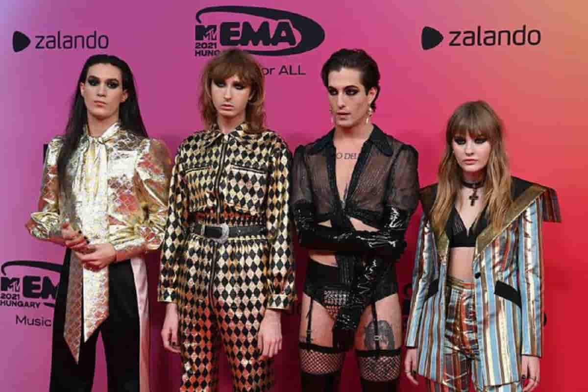 Maneskin e vincono anche agli Mtv Music Awards come migliore rock band VIDEO