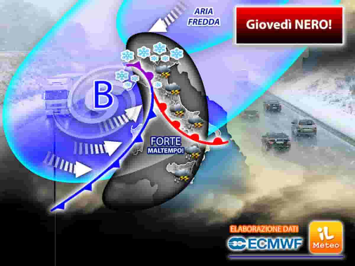 Meteo giovedì 25 e venerdì 26 novembre: pioggia e maltempo, sta arrivando il freddo