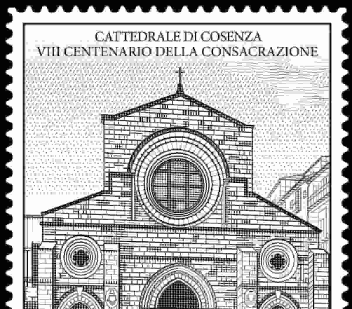 Poste Italiane, emesso francobollo con la Cattedrale di Santa Maria Assunta di Cosenza