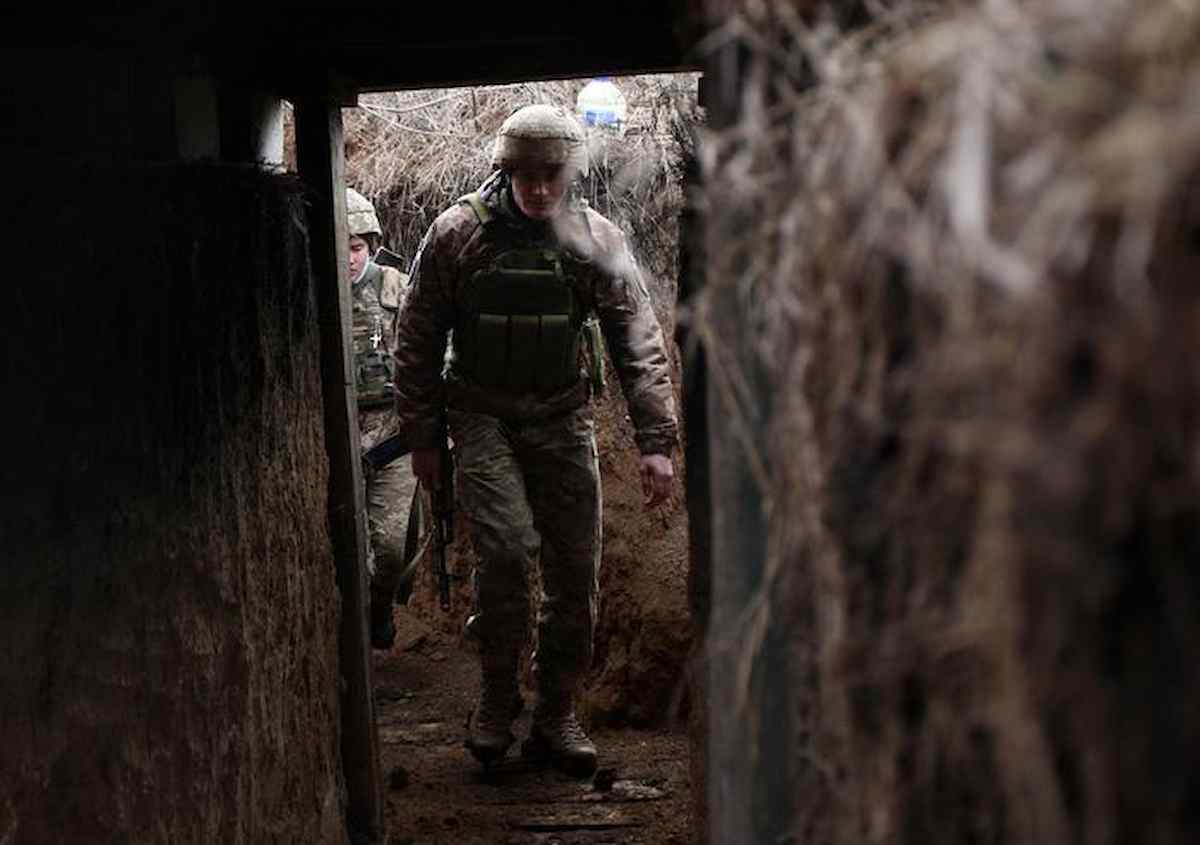 militari ucraini, foto ansa