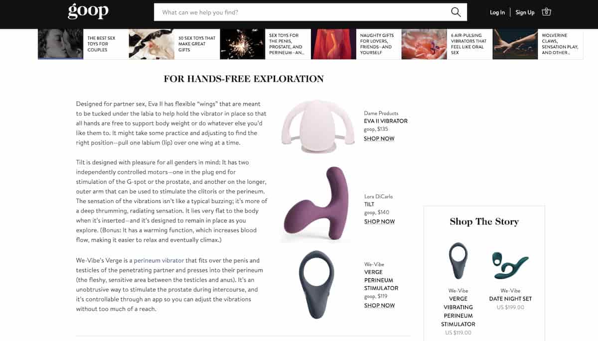 San Valentino, Gwyneth Paltrow e i 5 sex toys per la coppia: c'è anche il vibratore gioiello in oro 24 carati