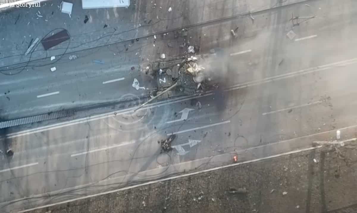 Carro armato russo drone