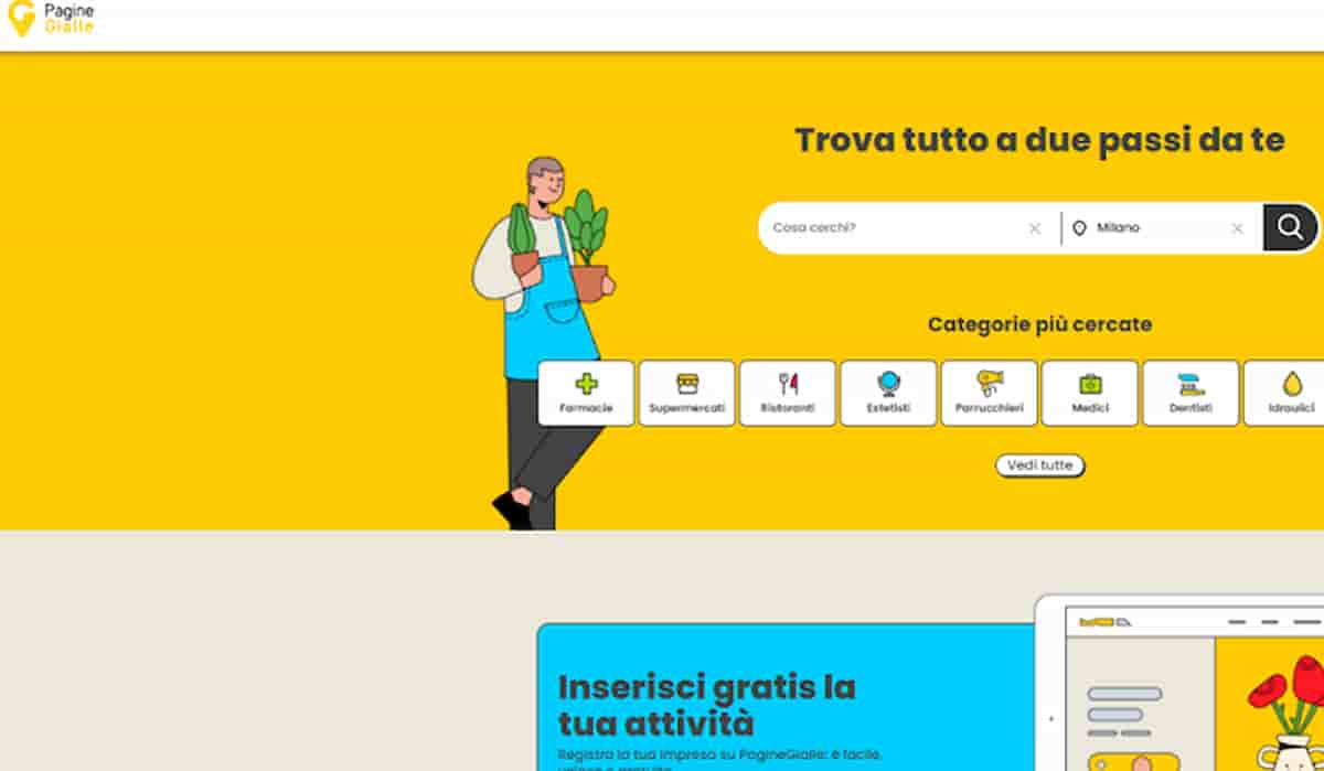 PagineGialle.it cambia veste: la svolta locale all'insegna delle attività nelle tue vicinanze