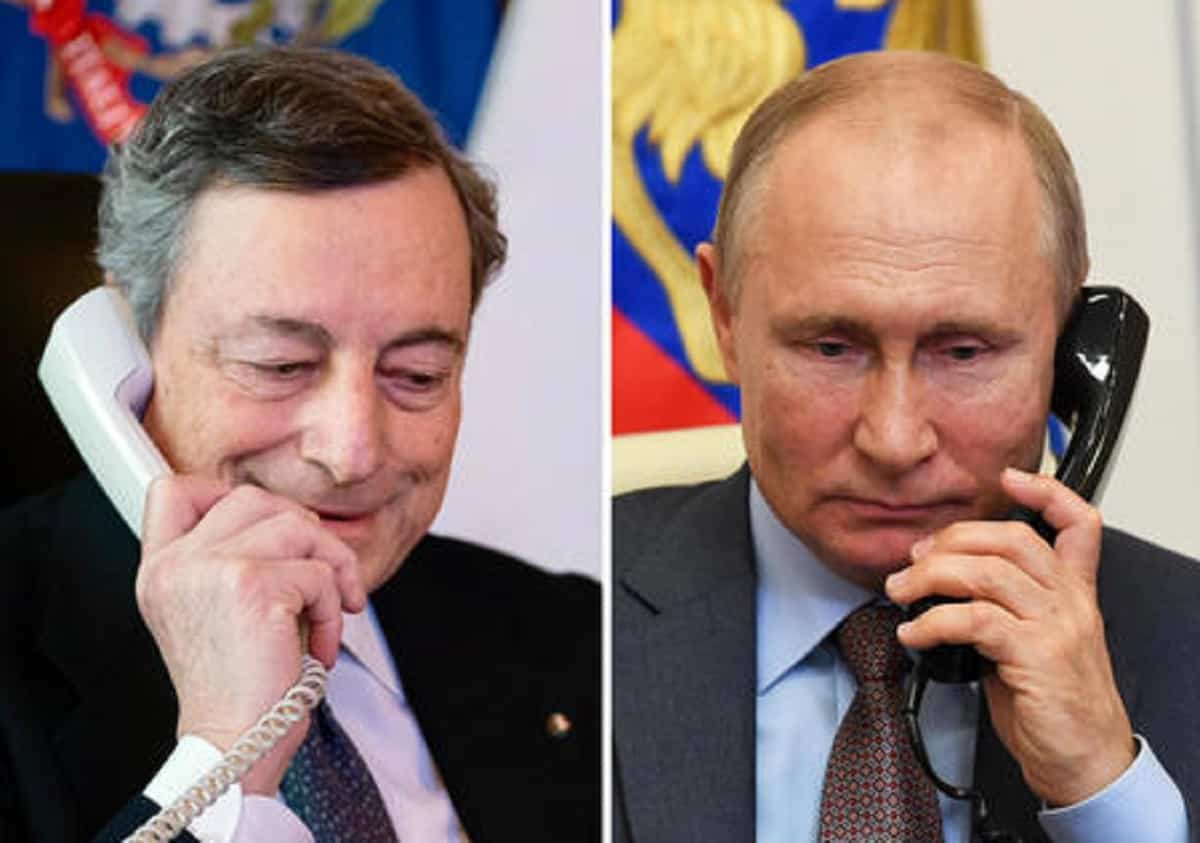 Ucraina, Putin a Draghi: "Pronti a sbloccare crisi del grano se revocate sanzioni"