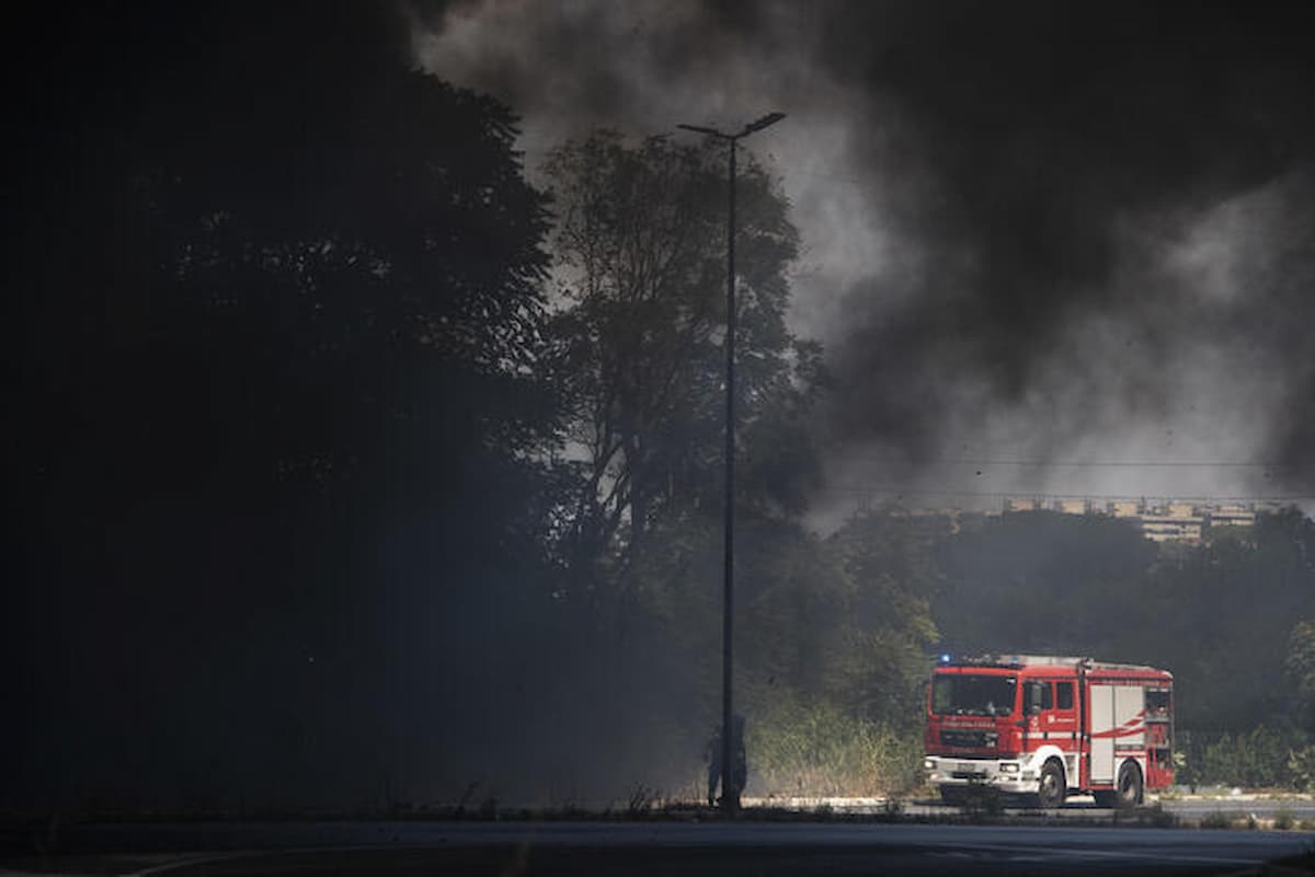 incendio roma aurelia