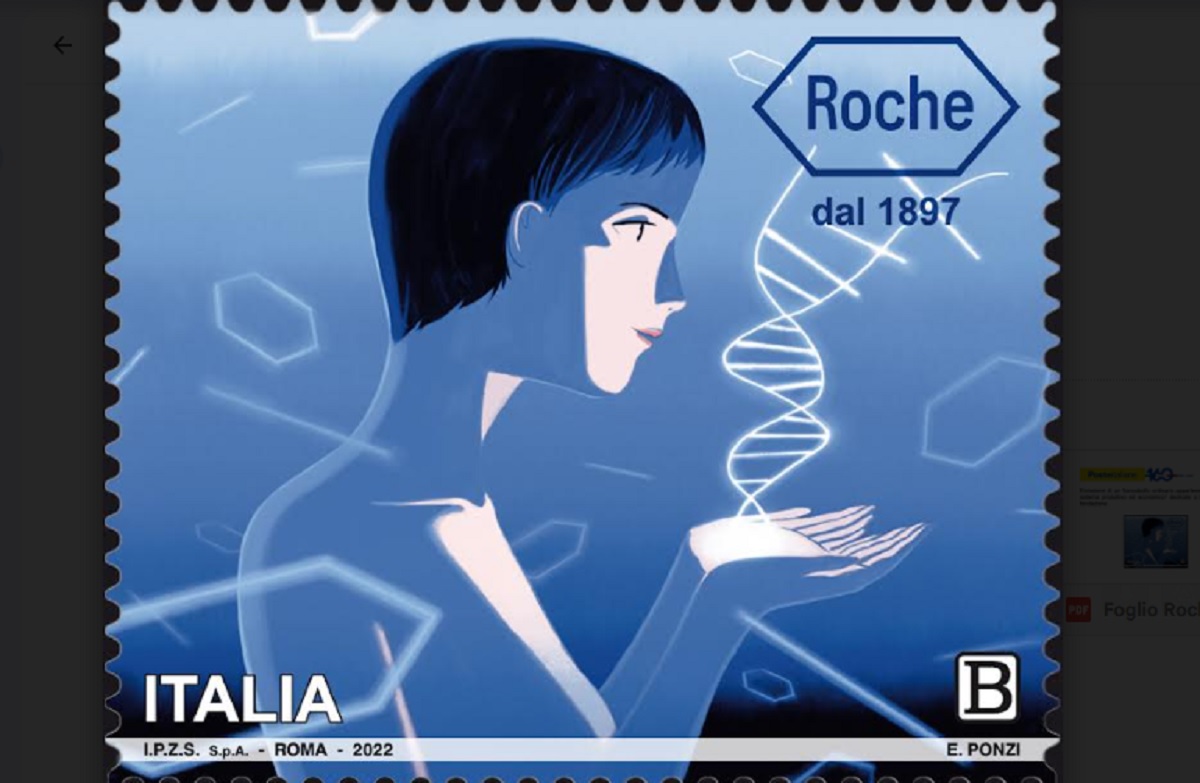 Poste Italiane, francobollo dedicato ai 125 anni della fondazione di Roche Italia