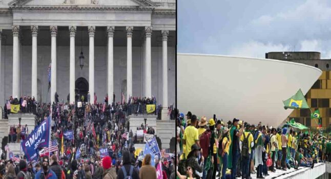 A Brasilia e Washington fascismi di popolo per nulla immaginari, figli dell'idea di onnipotenza popolare